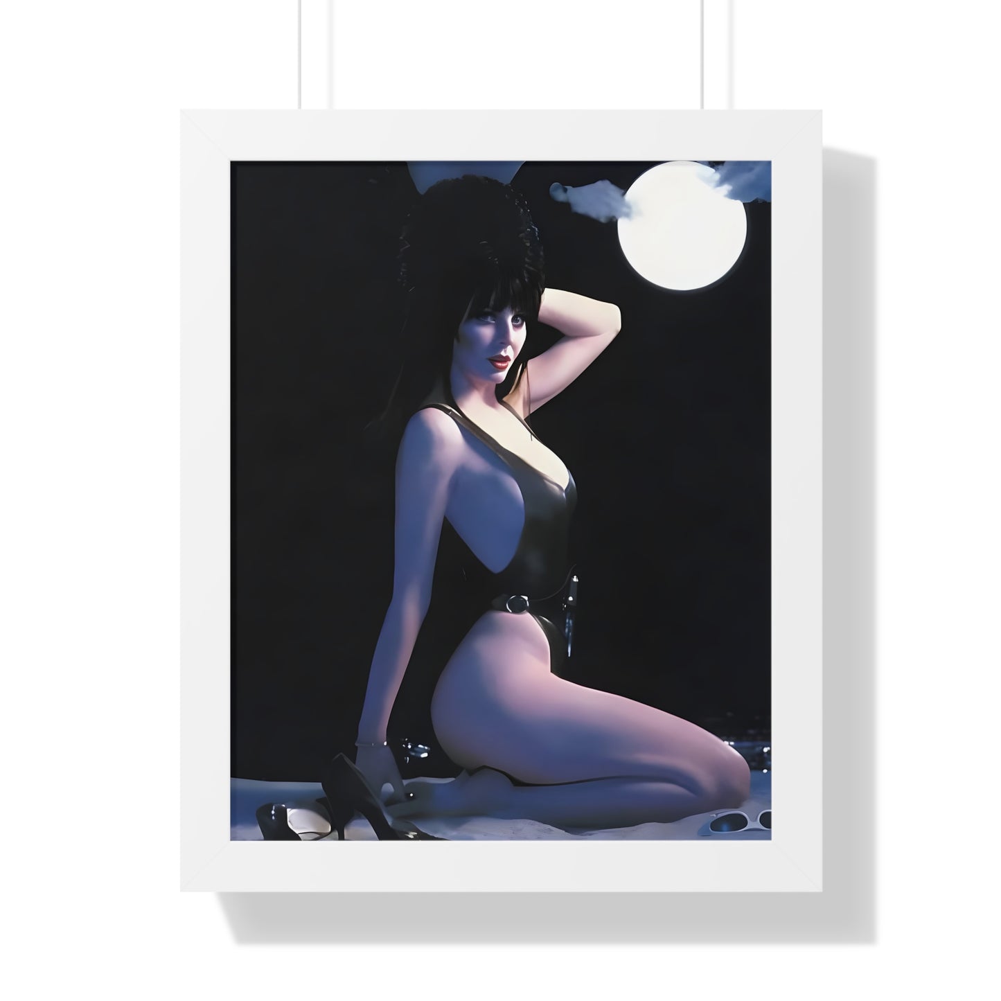 Elvira Under Moonlight – Retro Vampire Wall Art