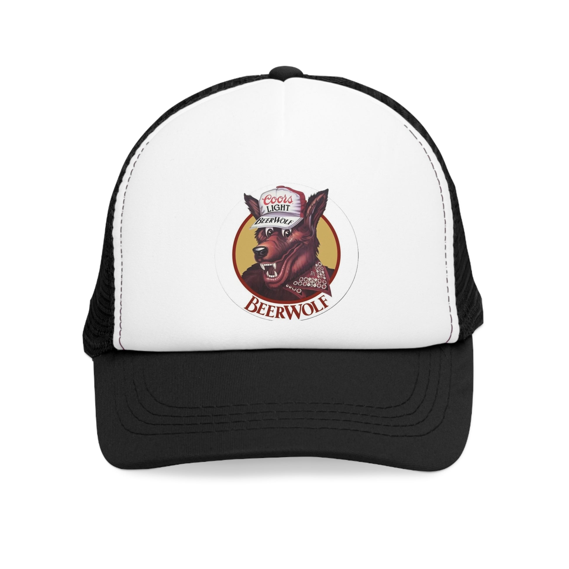 Party Animal Retro Trucker Hat – Screen Printed Wolf Design