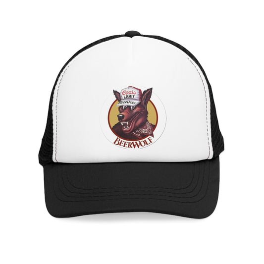 Party Animal Retro Trucker Hat – Screen Printed Wolf Design