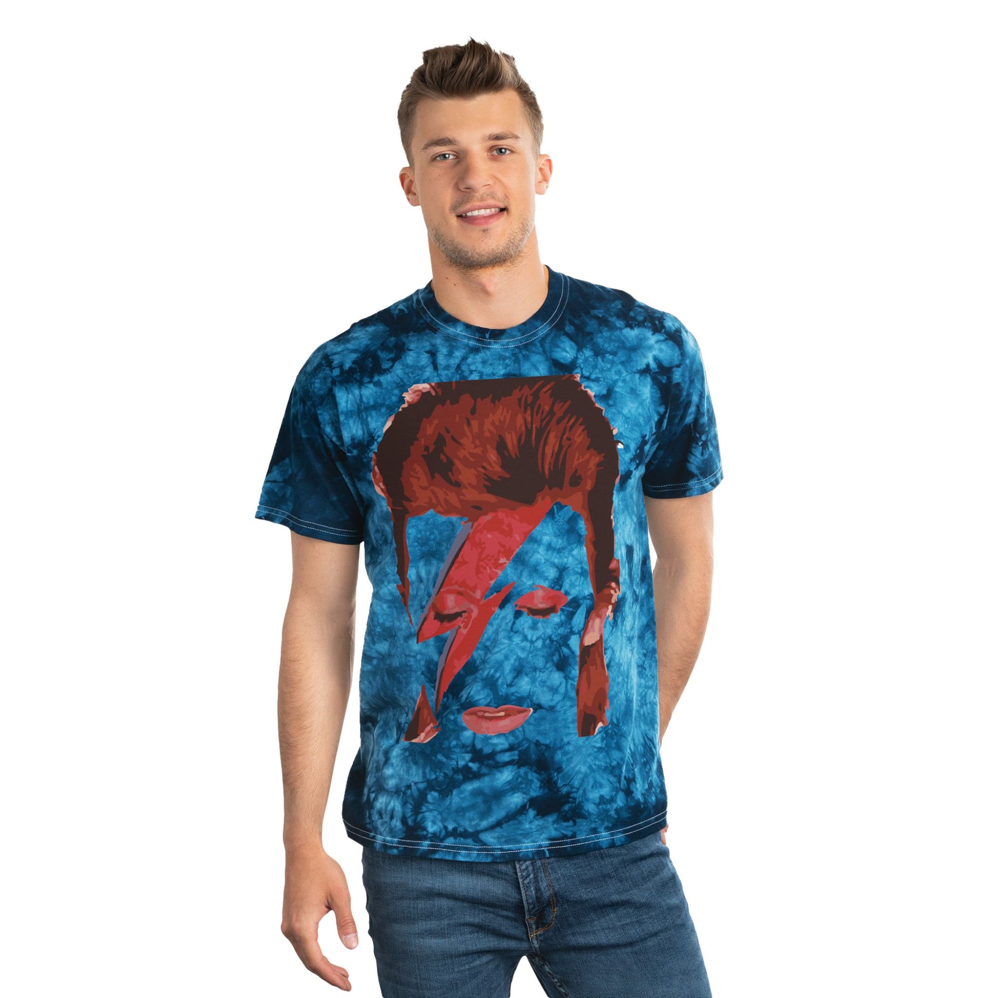 Crystal Tie-Dye Tee, Retro Style, Unisex Fashion, Music Lover Gift, Festival Outfits, Summer Casual Wear