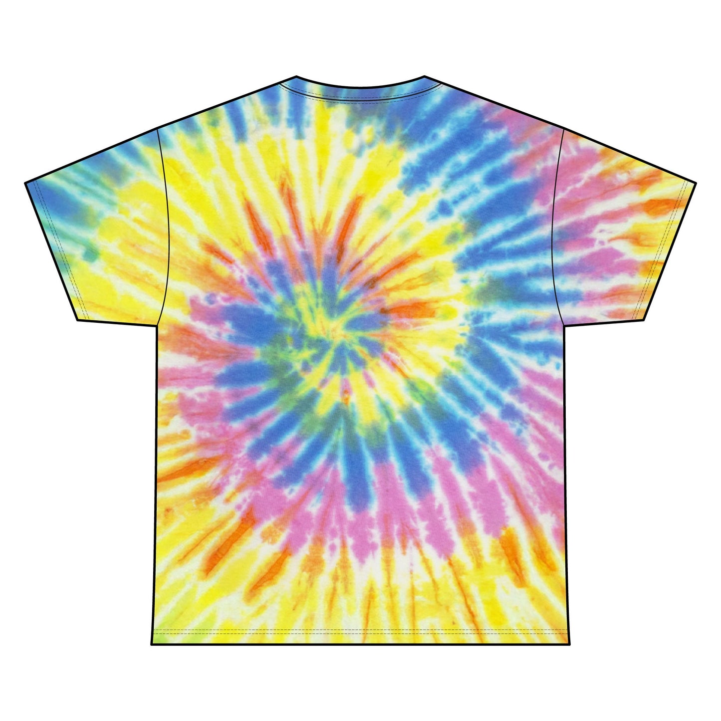 Spiral Tie-Dye Tee – D.A.R.E. Parody Shirt for Festival Wear