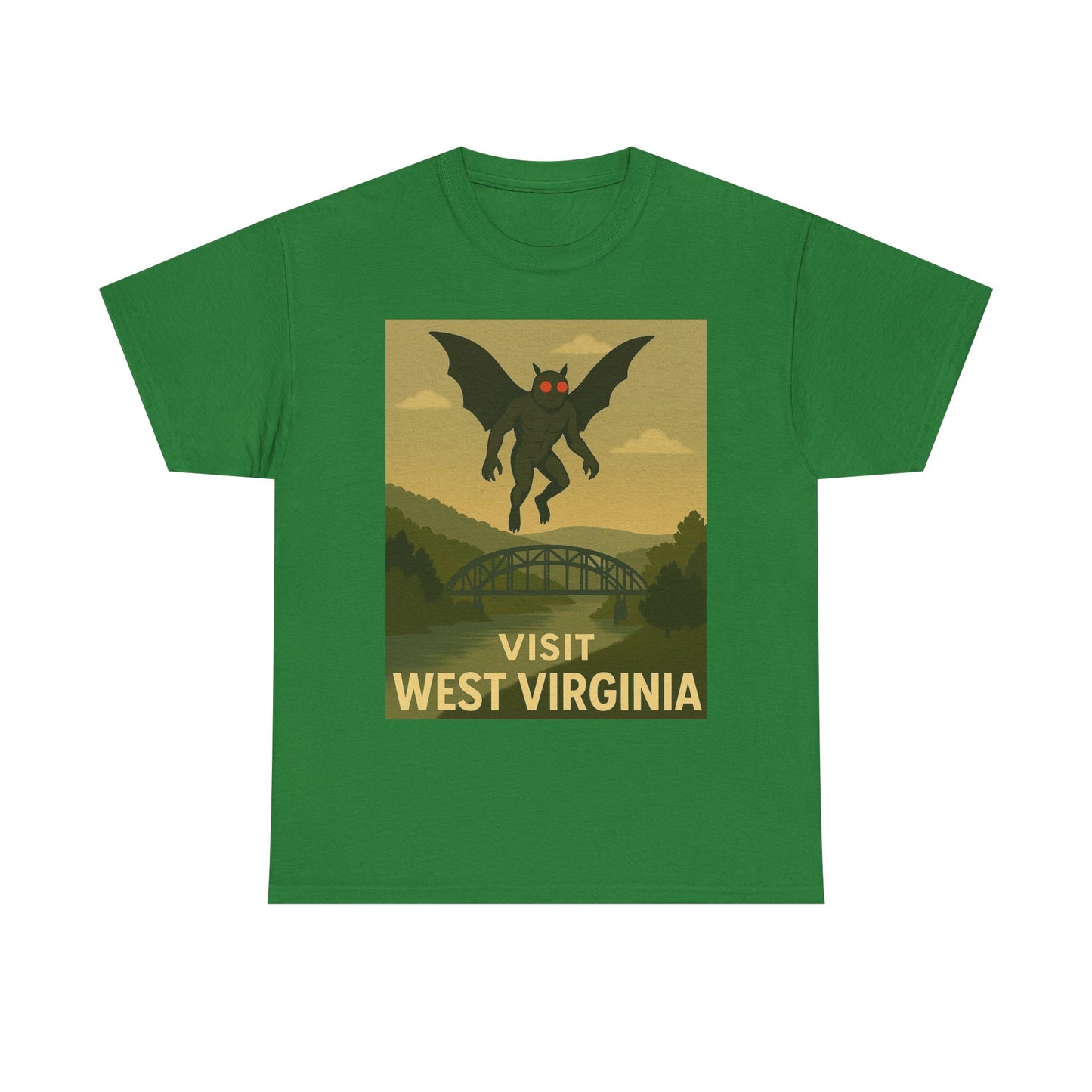 Retro West Virginia Tee - Vintage Style Mothman Shirt