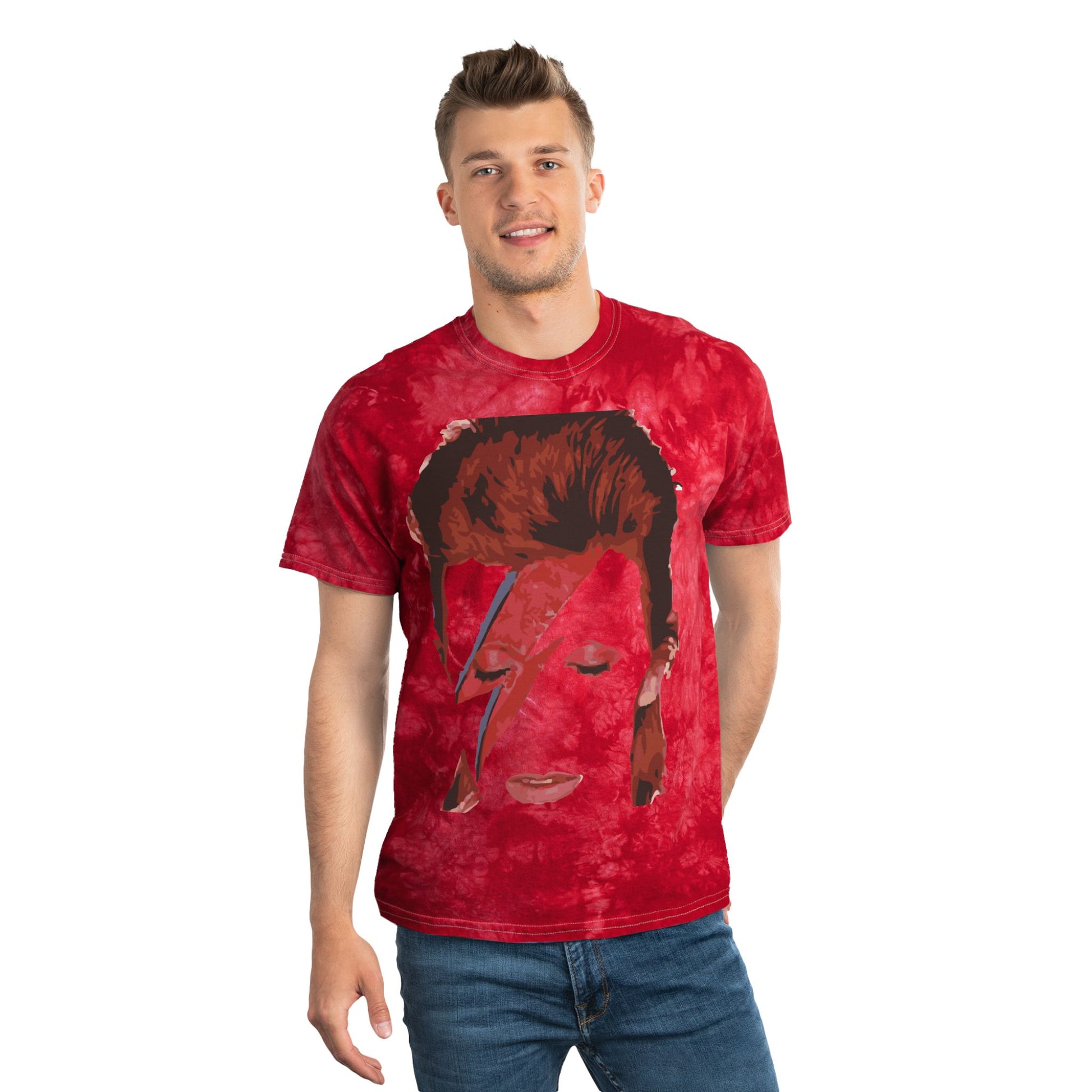 Crystal Tie-Dye Tee, Retro Style, Unisex Fashion, Music Lover Gift, Festival Outfits, Summer Casual Wear