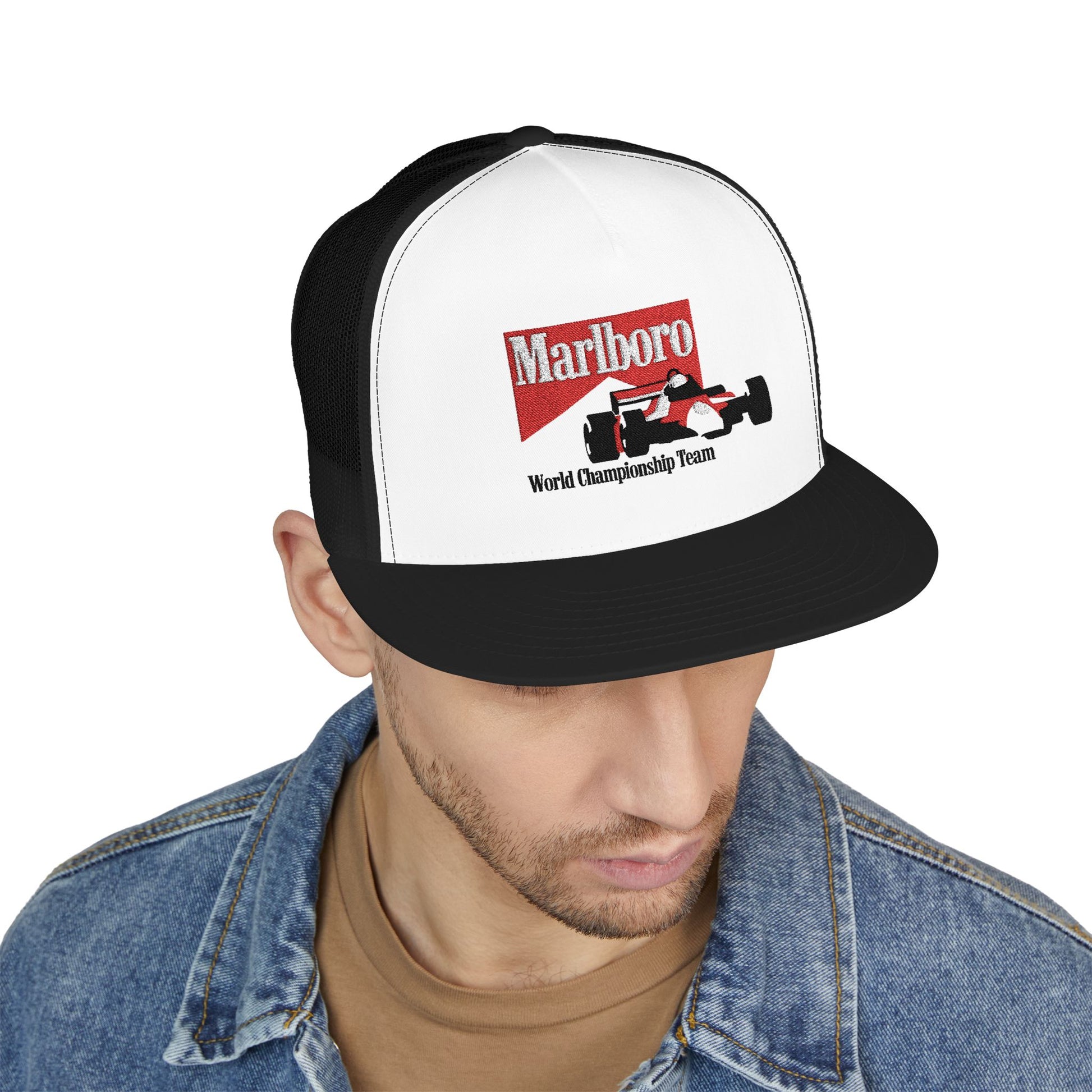 Flavor Country Trucker Hat – Retro Americana Mesh Cap