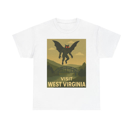 Retro West Virginia Tee - Vintage Style Mothman Shirt