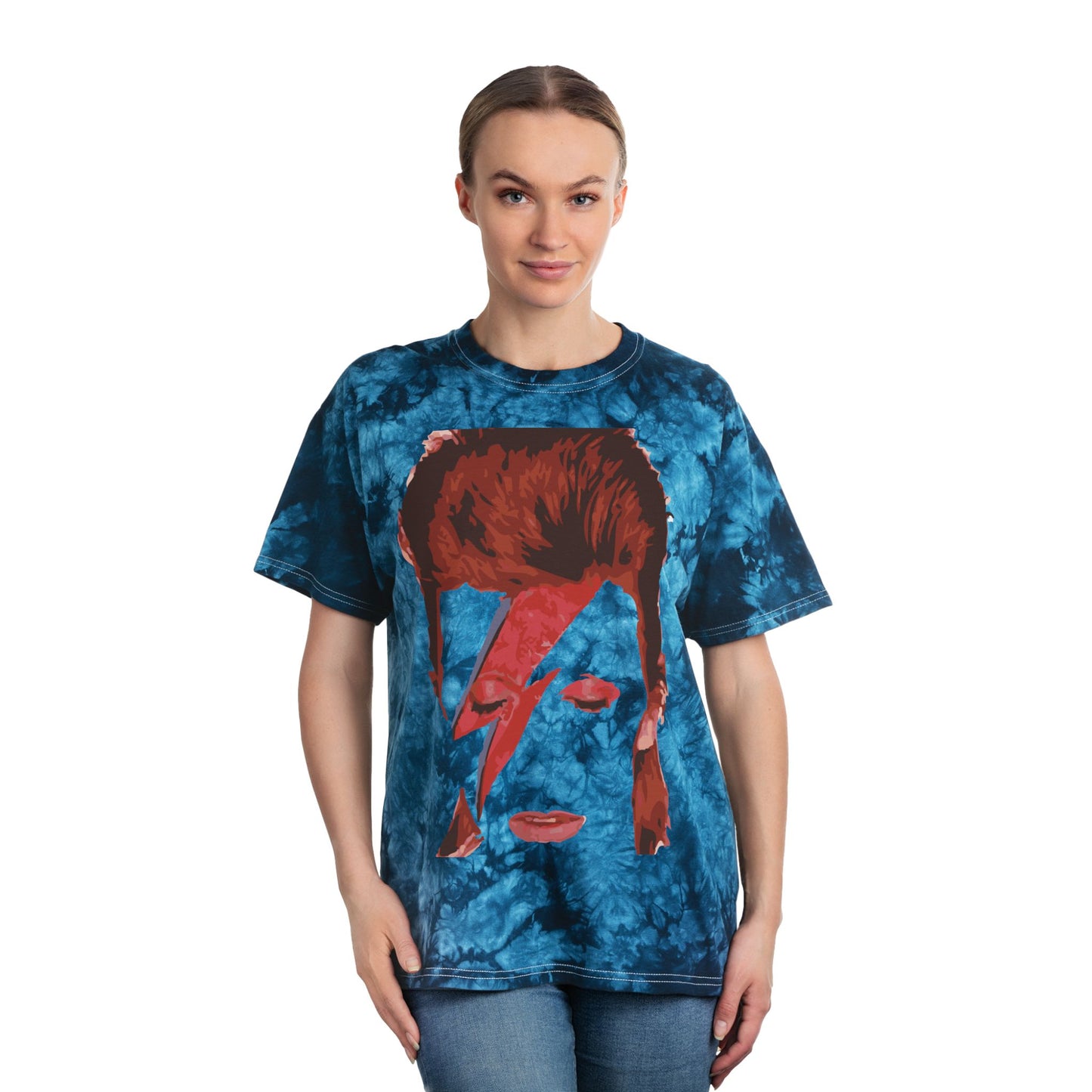 Crystal Tie-Dye Tee, Retro Style, Unisex Fashion, Music Lover Gift, Festival Outfits, Summer Casual Wear